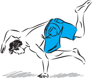  Fitness adam duruş gücü vektör çizim