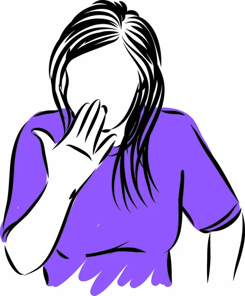 Γυναίκα Έκπληξη Σώμα Γλώσσα Χειρονομία Διάνυσμα Εικονογράφηση — Διανυσματικό Αρχείο