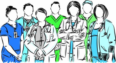 NURSES VE KADINLAR MÜZİK VECTOR İSTETESİ