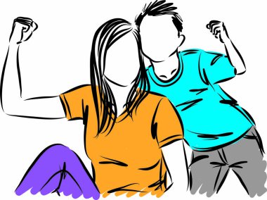 ANNET VE OĞLU KONUŞMA VECTOR SÜRÜLÜĞÜ