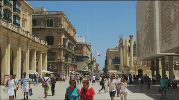 Валлетта, Мальта 02 августа 2016 года: Дом Парламента . — стоковое видео