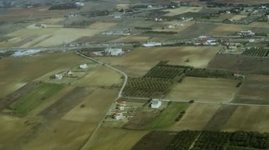 Yunan karayolu hava ve Akdeniz kırsal gün görünümü. 