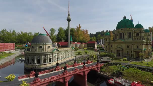 Legoland Deutschland Resort minyatür şehir. — Stok video