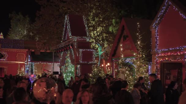 Thessalonique Grèce Décembre 2019 Décorations Noël Sur Place Aristotelous Vue — Video