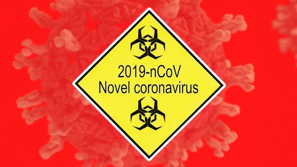 Wuhan Coronavirus COVID-19 2019-nCoV conceito de surto mundial com título relevante . — Fotografia de Stock