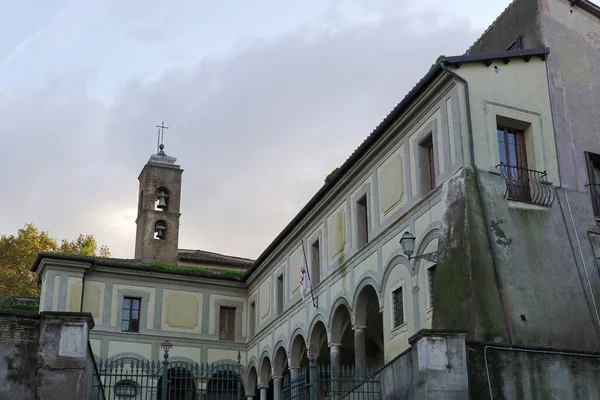 Rom Italien Bambino Gesu Barnsjukhus Gamla Entré Kvällsutsikt Över Den — Stockfoto