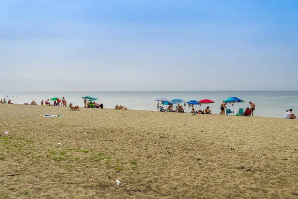 Yunanistan Neoi Epivates Plajları Yaz Sezonu Için Açık Selanik Varoşlarında — Stok fotoğraf