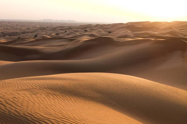 Woestijnlandschap Rub Khali Woestijn Textuur Van Zandduinen Woestijn Geel Oranje — Stockfoto