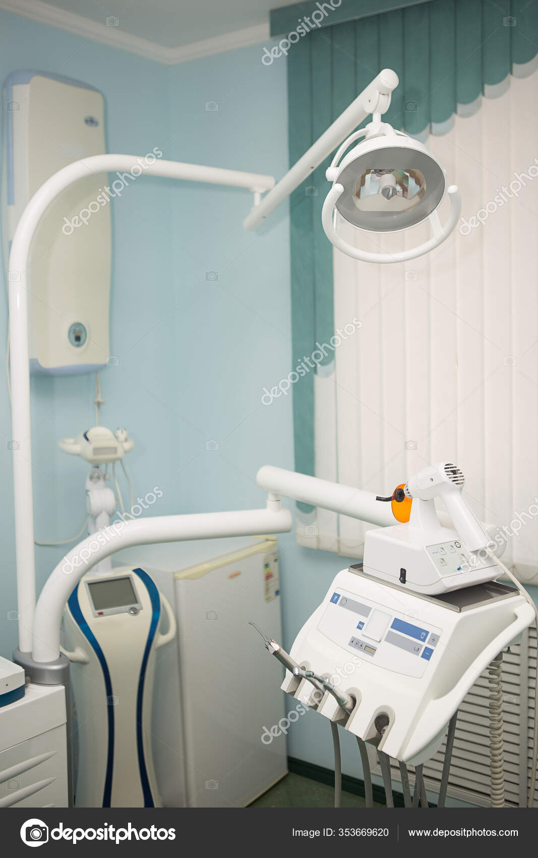 Interior Dental Office Private Clinic Advanced Medical Equipment Tools Dental Stock Photo C Vagomail2 353669620