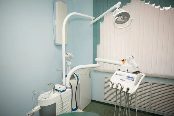 Interior Consultorio Dental Una Clínica Privada Equipos Médicos Avanzados Herramientas Imagen de stock