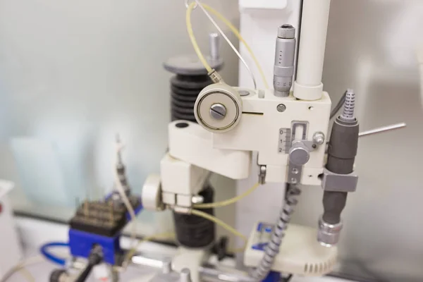 Interior of a dental office in a private clinic. Advanced medical equipment and tools for dental treatment and prosthetics