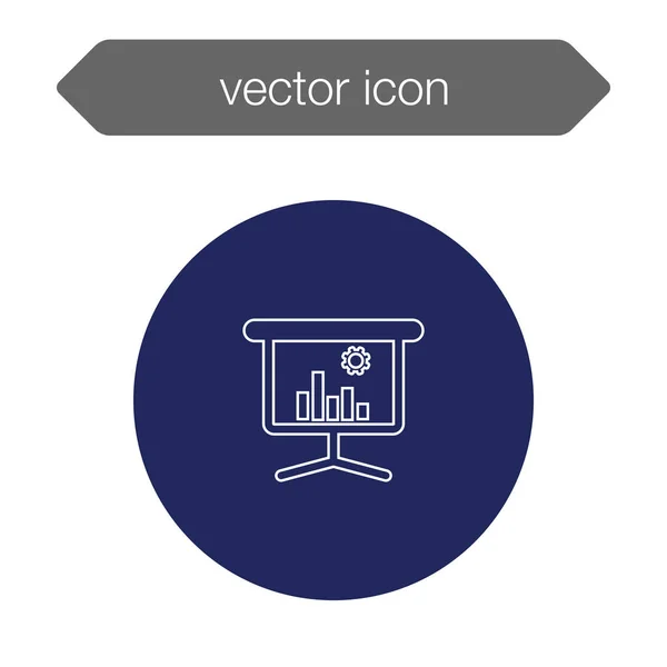 Ikone der Präsentationstafel — Stockvektor