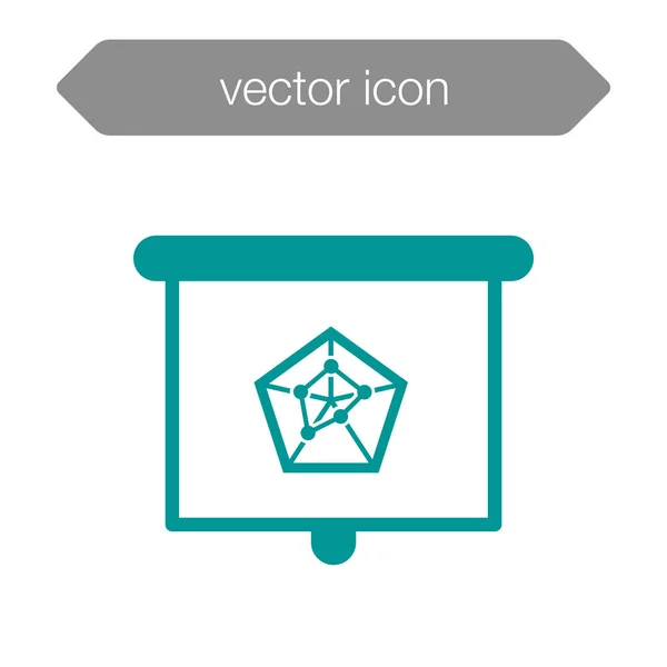 Icono del tablero de presentación — Vector de stock