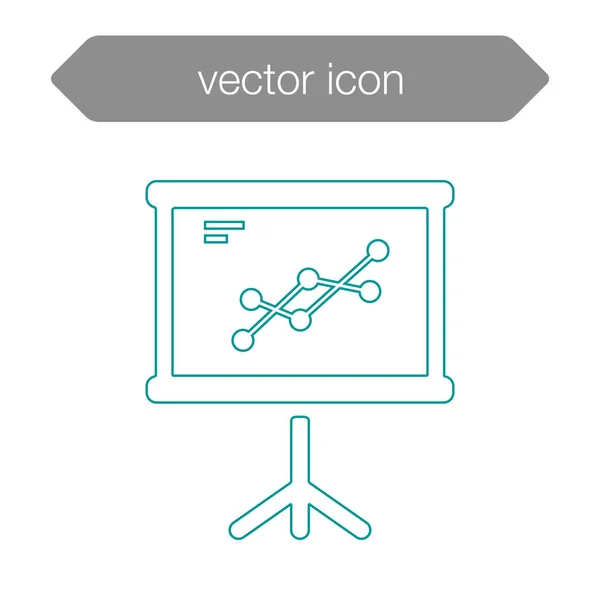 Icono del tablero de presentación — Vector de stock