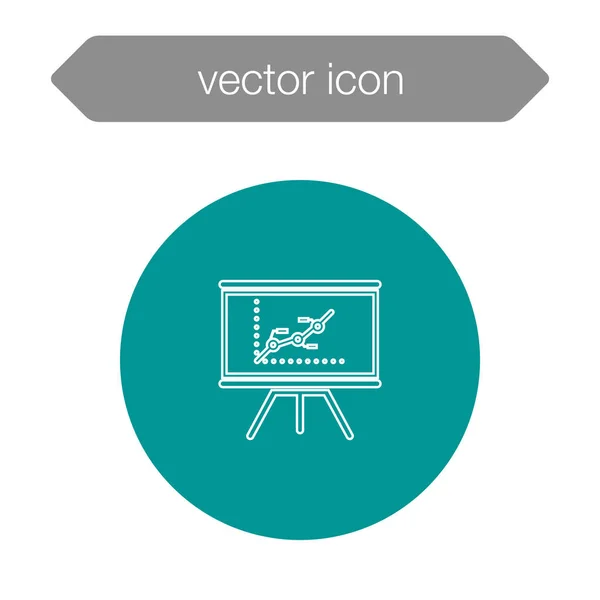 Icono del tablero de presentación — Vector de stock