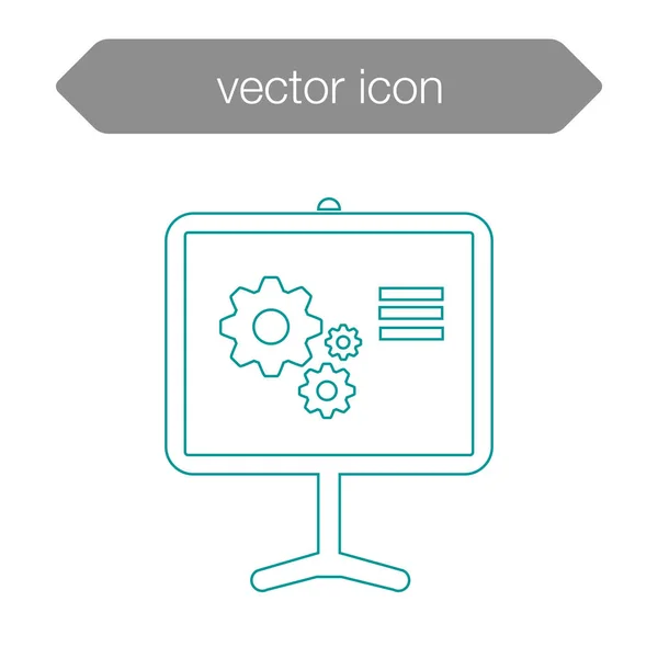 Icono del tablero de presentación — Vector de stock