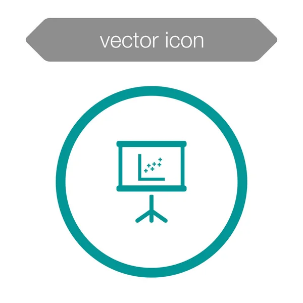 Pictograma tablei de prezentare — Vector de stoc