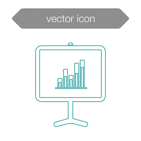 Ikone der Präsentationstafel — Stockvektor