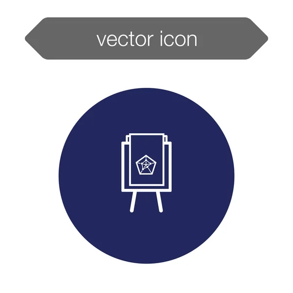 Icono del tablero de presentación — Vector de stock