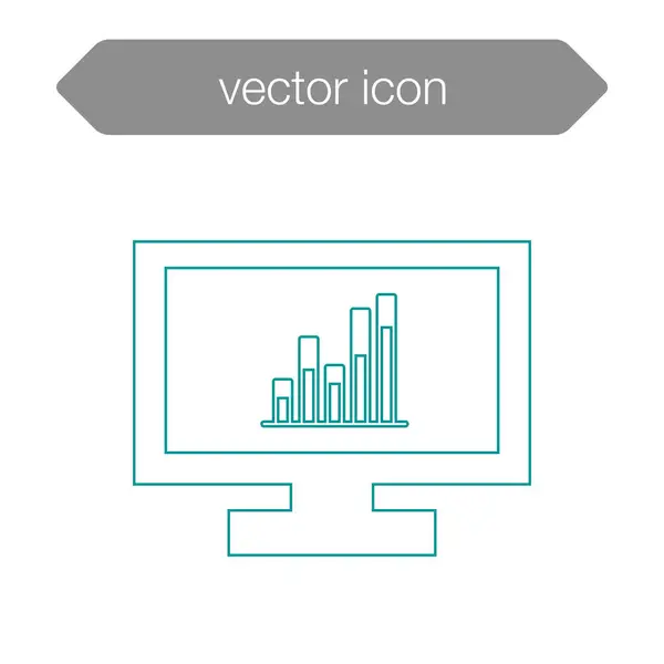 Ícone da placa de apresentação — Vetor de Stock