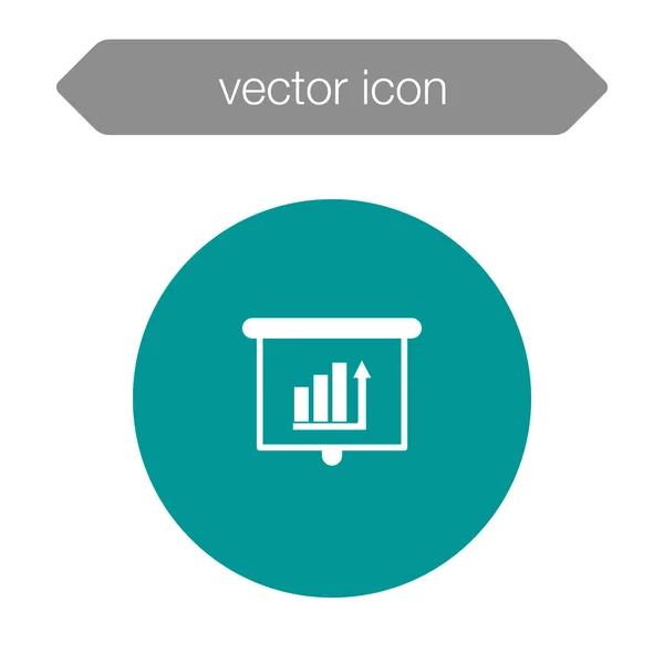 Presentationstavla ikon — Stock vektor