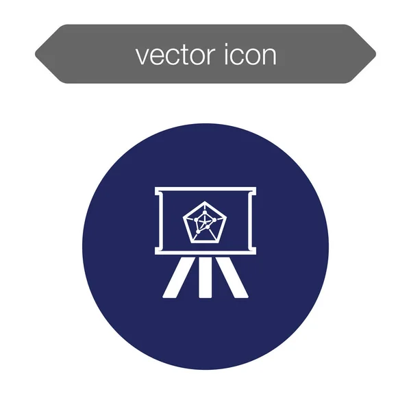 Icono del tablero de presentación — Vector de stock