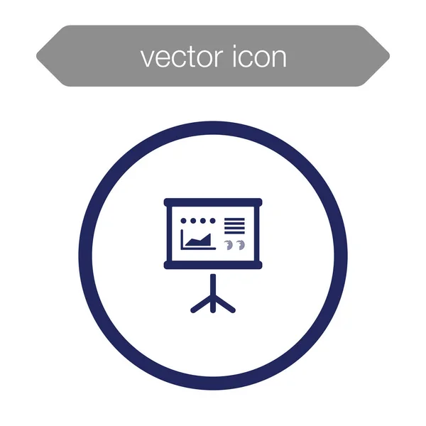 Icône de tableau de présentation — Image vectorielle