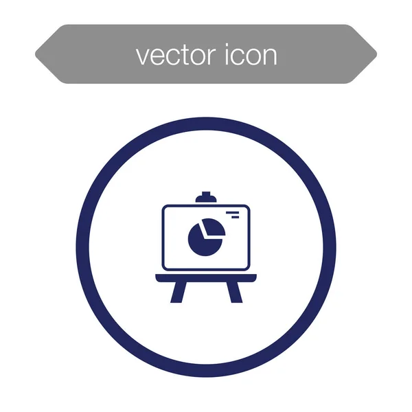 Icono del tablero de presentación — Vector de stock