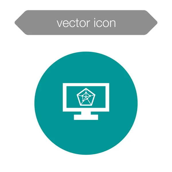 Icono del tablero de presentación — Vector de stock