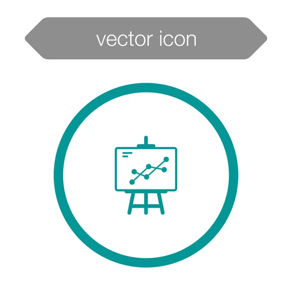 Значок доски презентации — стоковый вектор