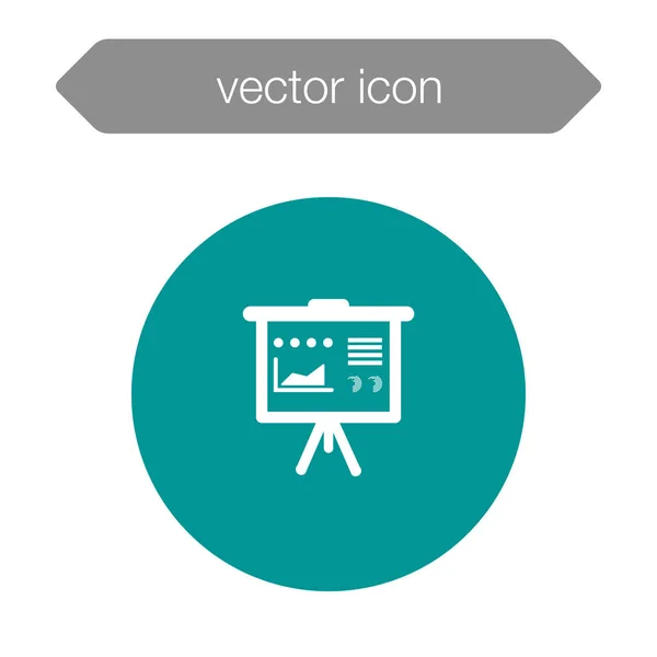 Icône de tableau de présentation — Image vectorielle