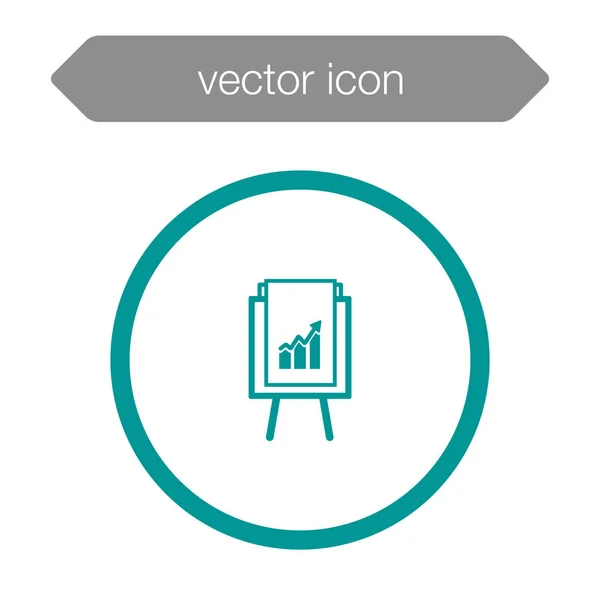 Ikone der Präsentationstafel — Stockvektor