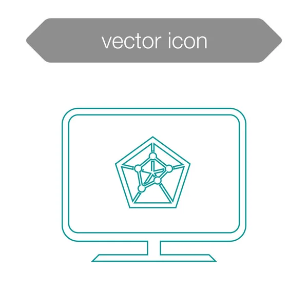 Icono del tablero de presentación — Vector de stock