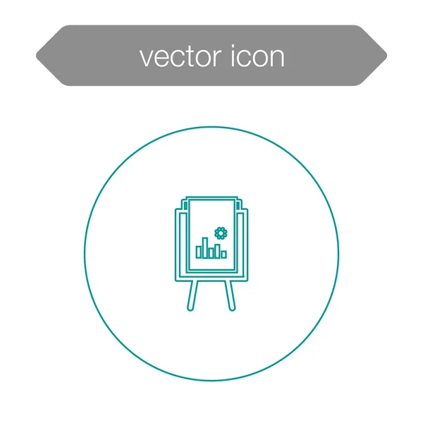 Ikone der Präsentationstafel — Stockvektor