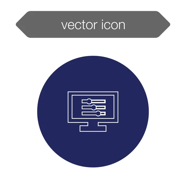 Presentation board icon — Stock Vector