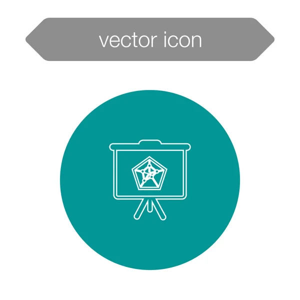 Icono del tablero de presentación — Vector de stock