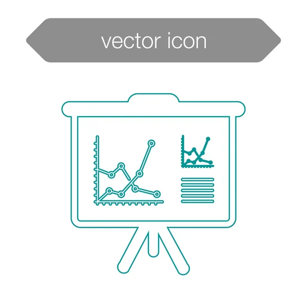 Ikone der Präsentationstafel — Stockvektor