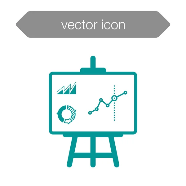 Icône de tableau de présentation — Image vectorielle