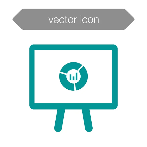 Icono del tablero de presentación — Vector de stock