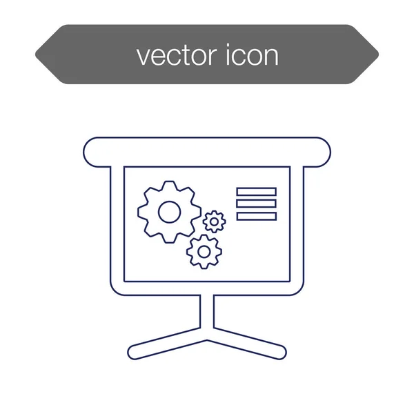 Presentasjon brettikon – stockvektor