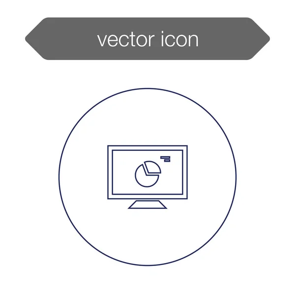 Icono del tablero de presentación — Archivo Imágenes Vectoriales