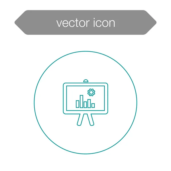 Icono del tablero de presentación — Vector de stock