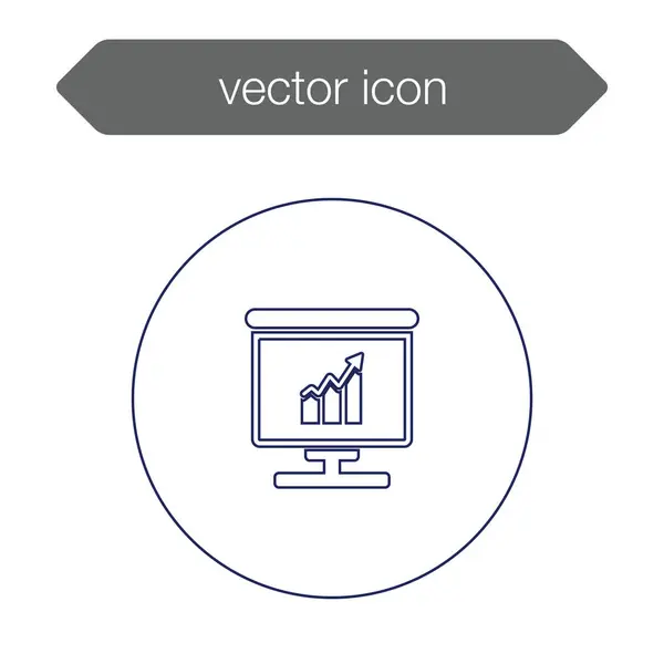 Ikone der Präsentationstafel — Stockvektor