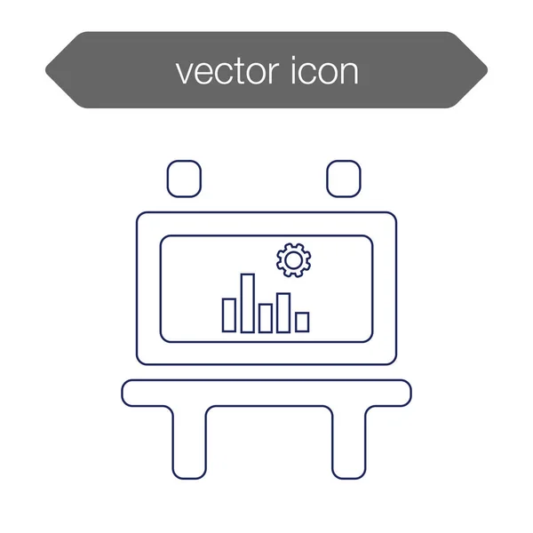 Ícone da placa de apresentação — Vetor de Stock