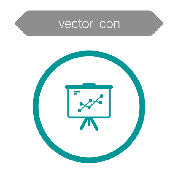 Diagram presentation ikon — Stock vektor