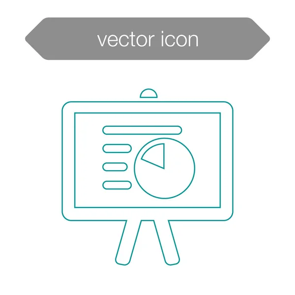 Presentation board icon — Stock Vector