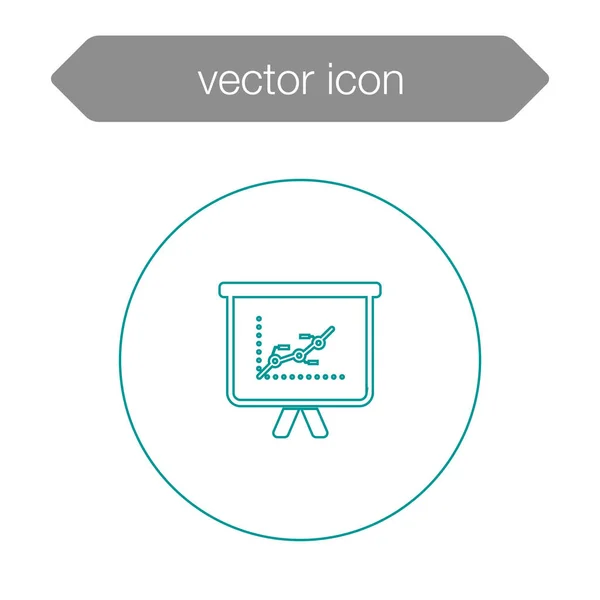 Quadro gráfico ícone de apresentação — Vetor de Stock