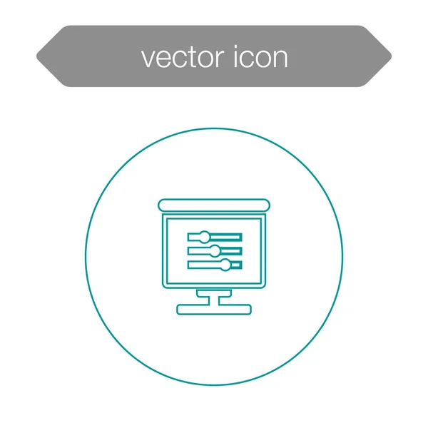 Diagram presentation ikon — Stock vektor