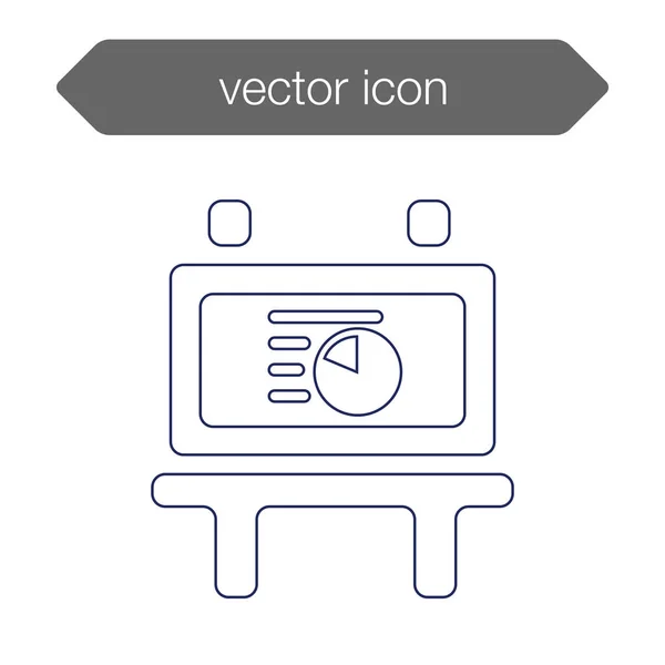 Ícone da placa de apresentação — Vetor de Stock