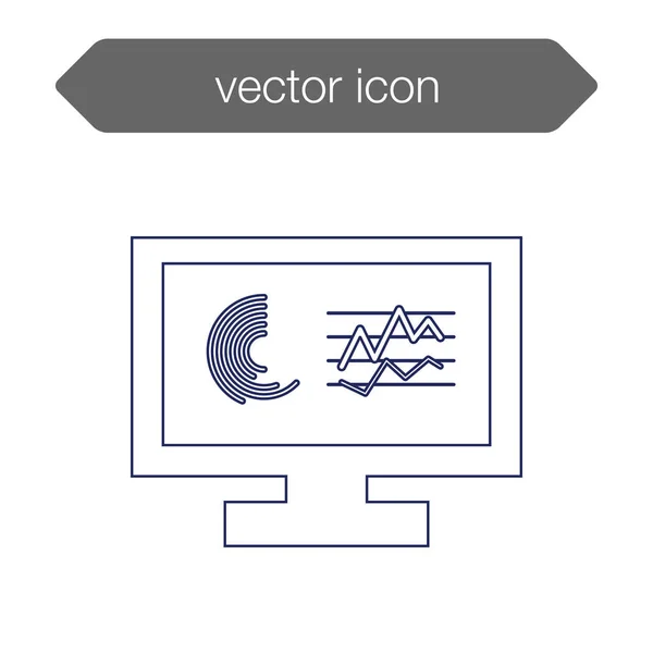 Presentation board icon — Stock Vector